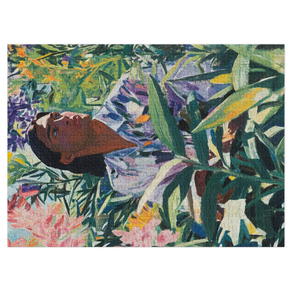 Introspection au Jardin 
 Puzzle en boite metallique