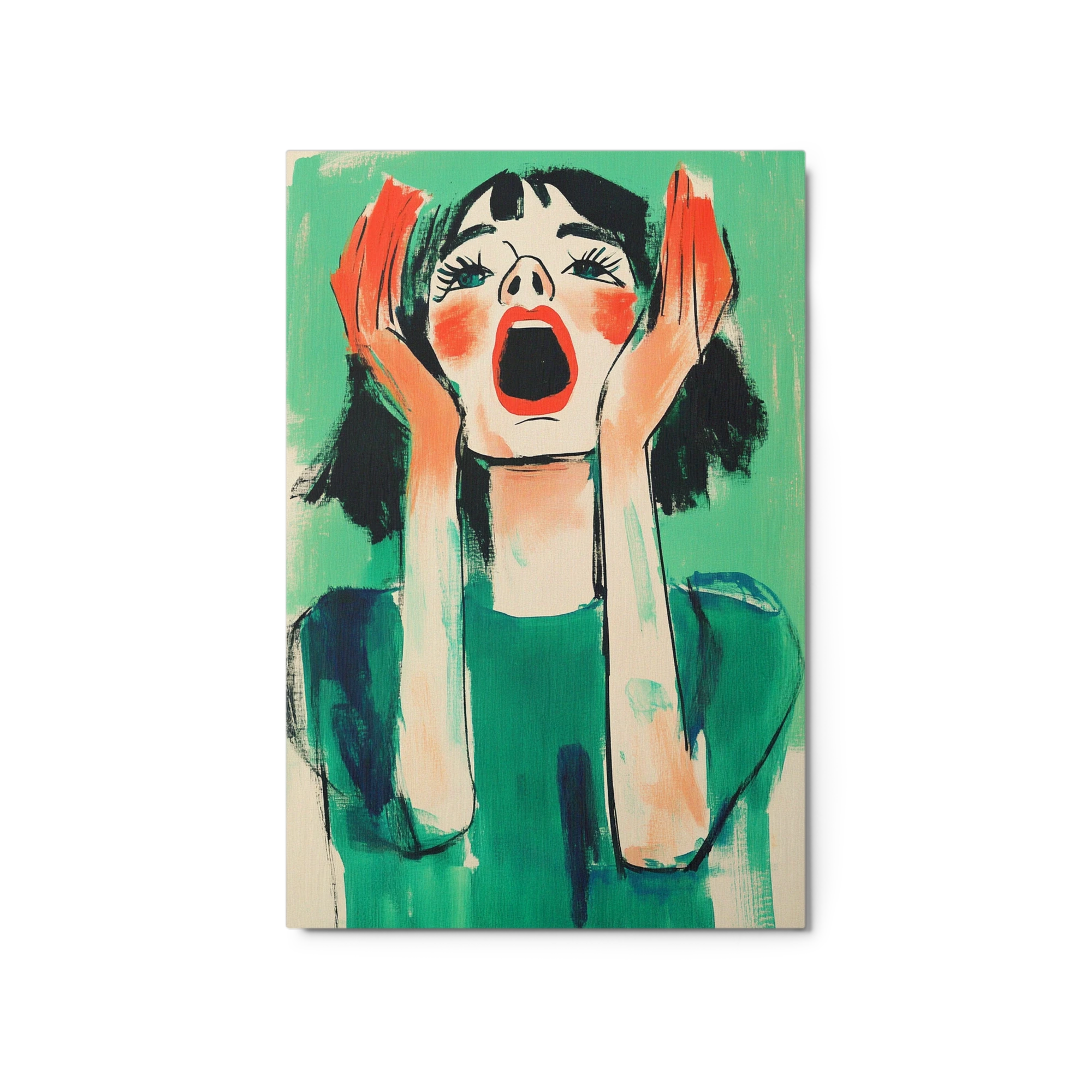 Woman in Anguish Illustration
