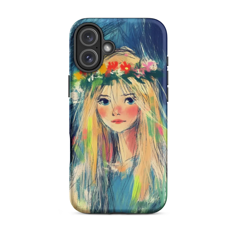 Girl with Flower Crown | Phone Case