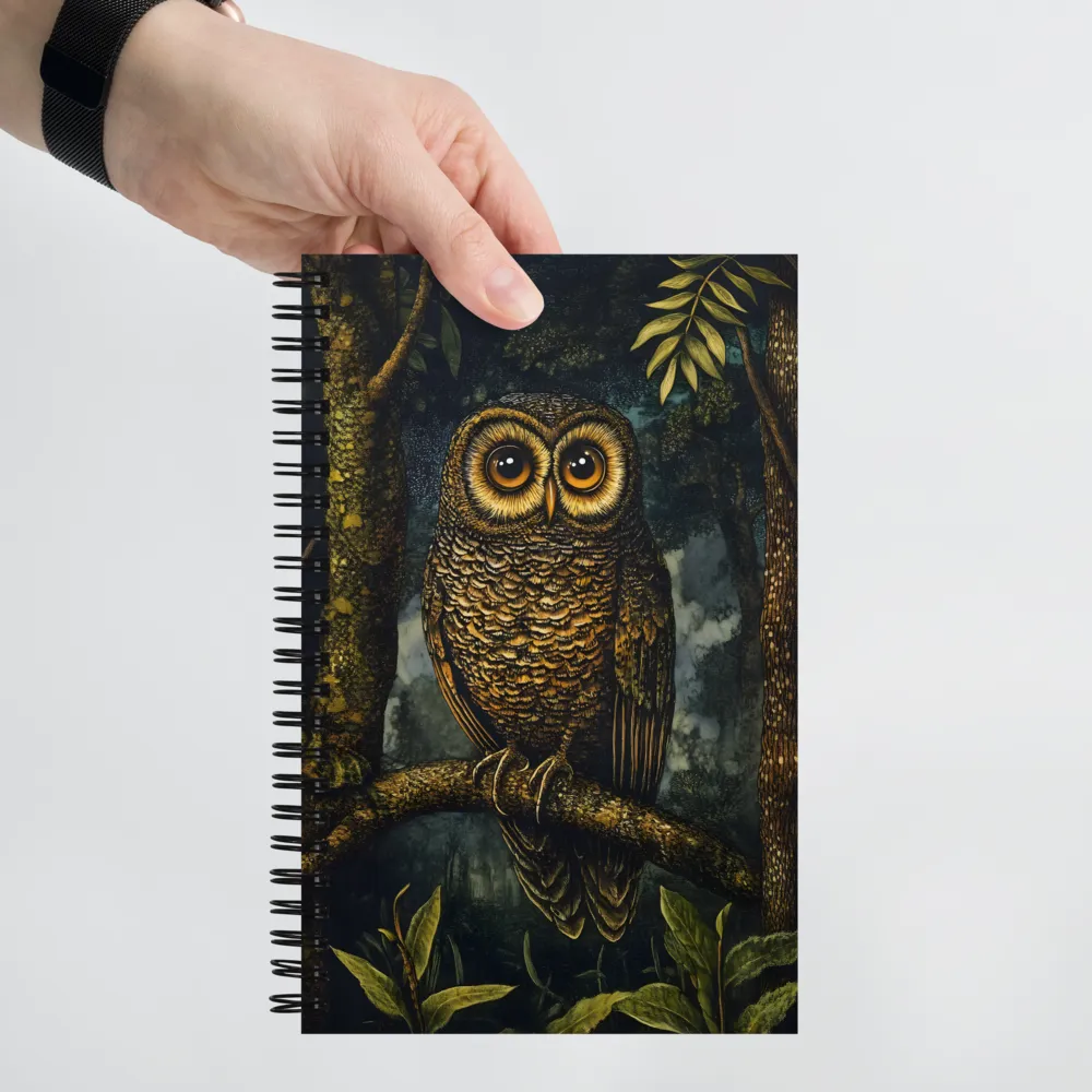 Watchful Forest Owl 
 Spiral Notebook | 140 pages