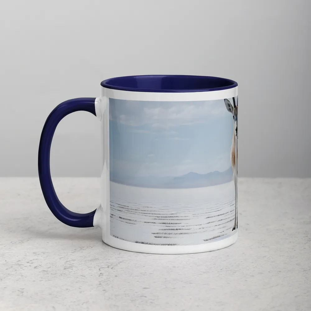 Echo of the Salt Desert 
 Mug with Red inside