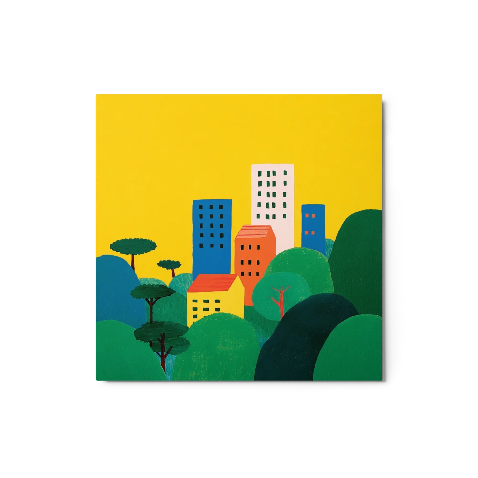 Gelbe Stadtskyline