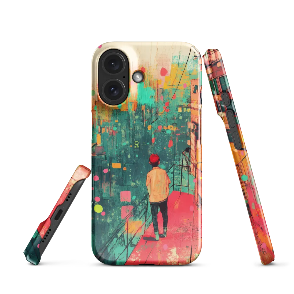 Gaze Over a Vibrant City 
 iPhone 15 Pro Max | Snap Case