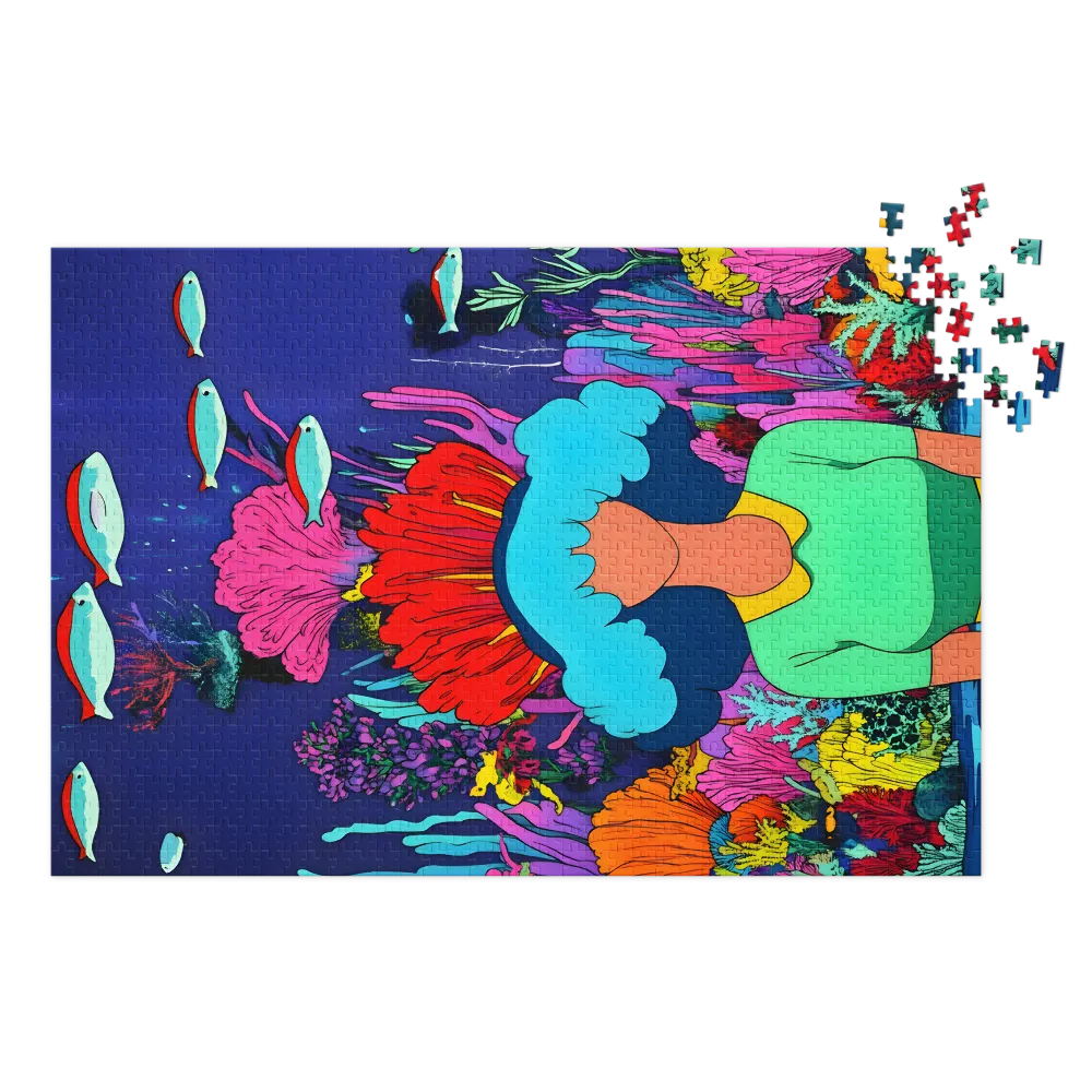 Serenidade de Coral 
 Puzzle em caixa de metal