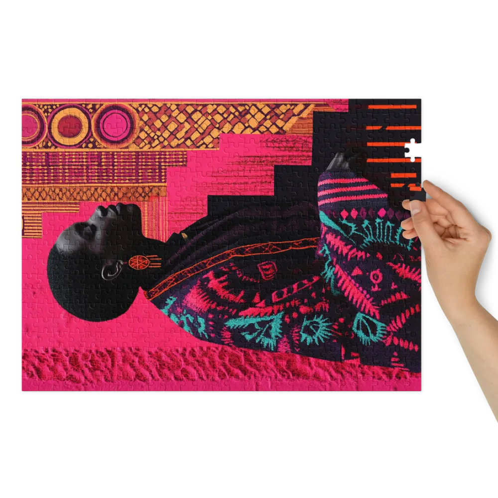 Perfil Neo-Africano 
 Puzzle em caixa de metal