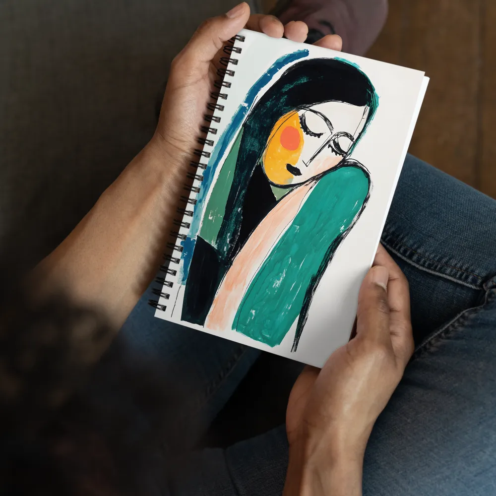 Expressive Abstract Woman 
 Spiral Notebook | 140 pages