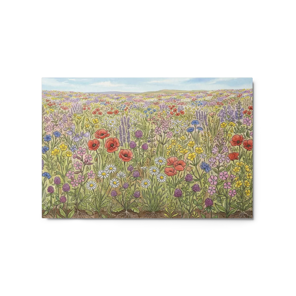 Meadow of Wildflowers 
 Poster with White Frame | 20″x 30″