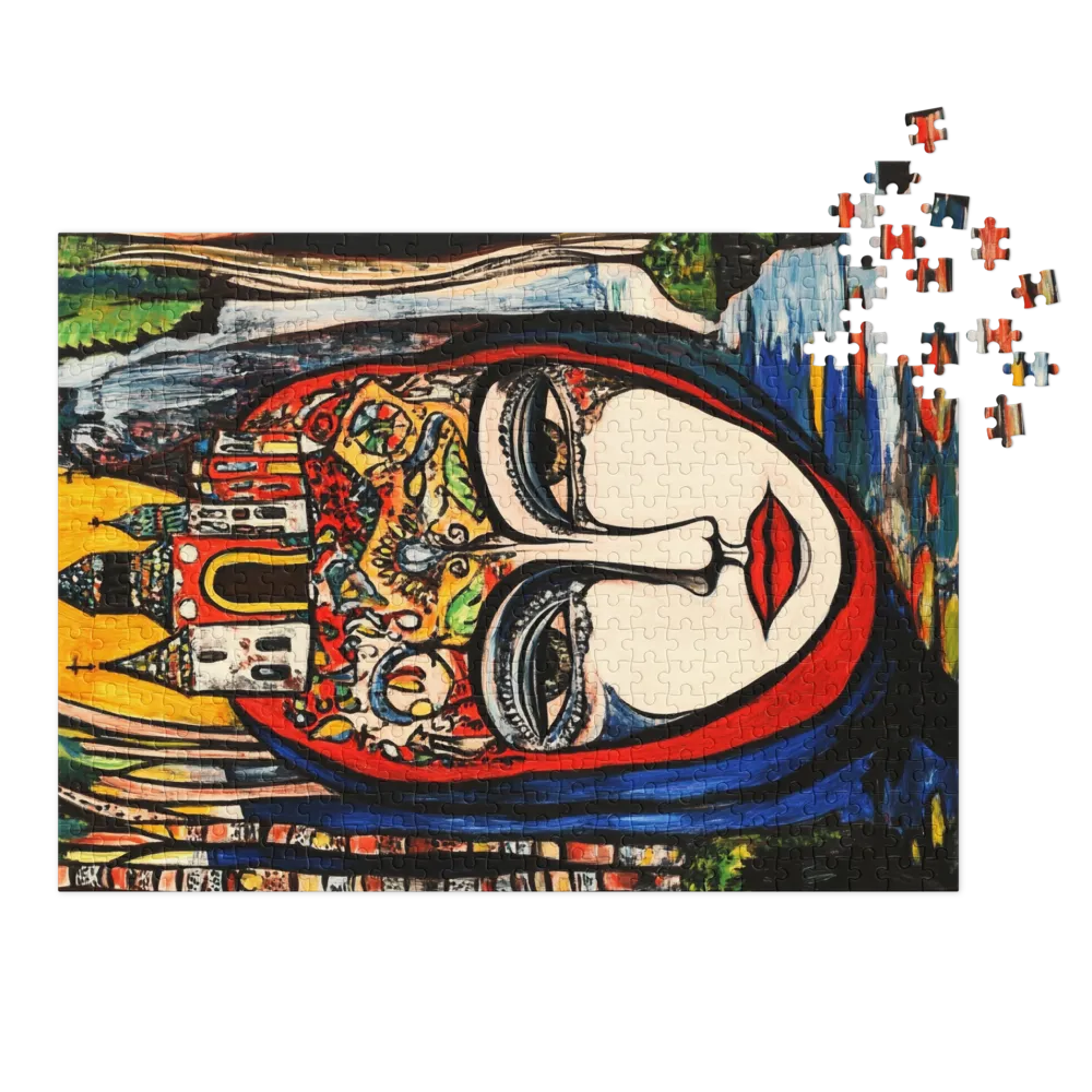 A Madona da Paisagem Mental 
 Puzzle em caixa de metal