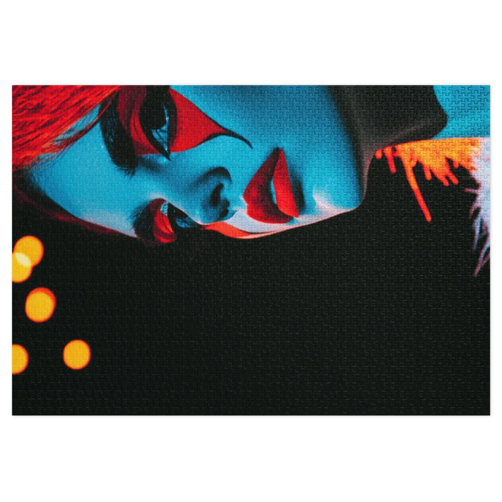 Electric Harlequin 
 Jigsaw Puzzle in Tin Box