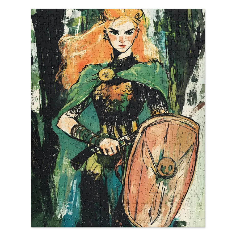 Red-Haired Warrior 
 Jigsaw Puzzle