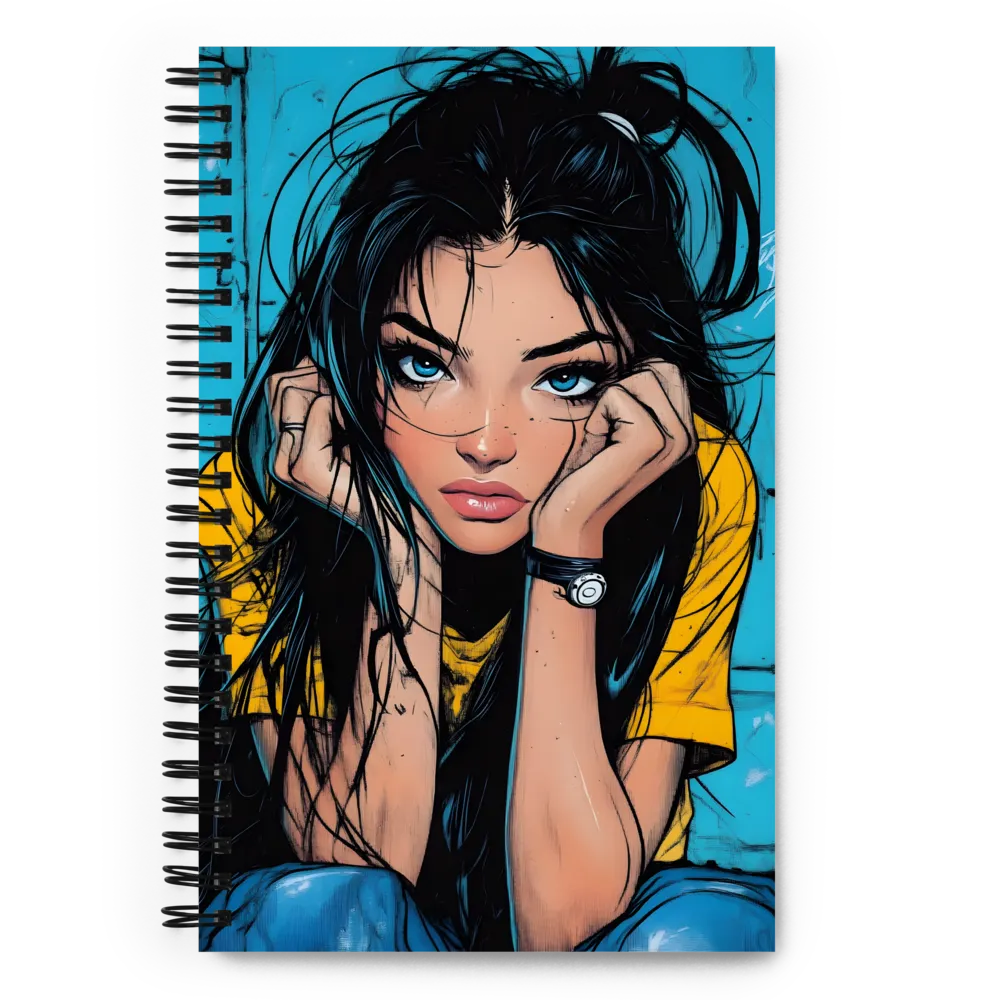 Azure Gaze 
 Spiral Notebook | 140 pages