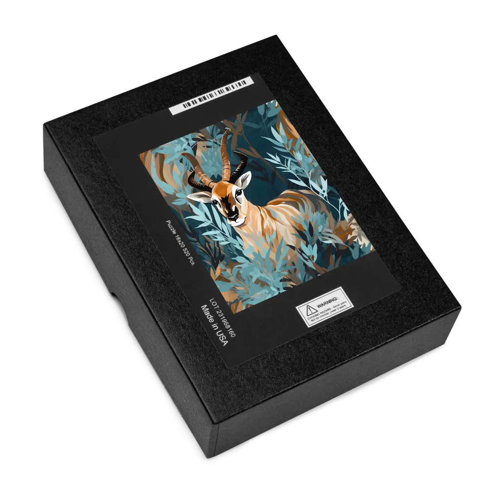 Art Nouveau Gazelle 
 Jigsaw Puzzle