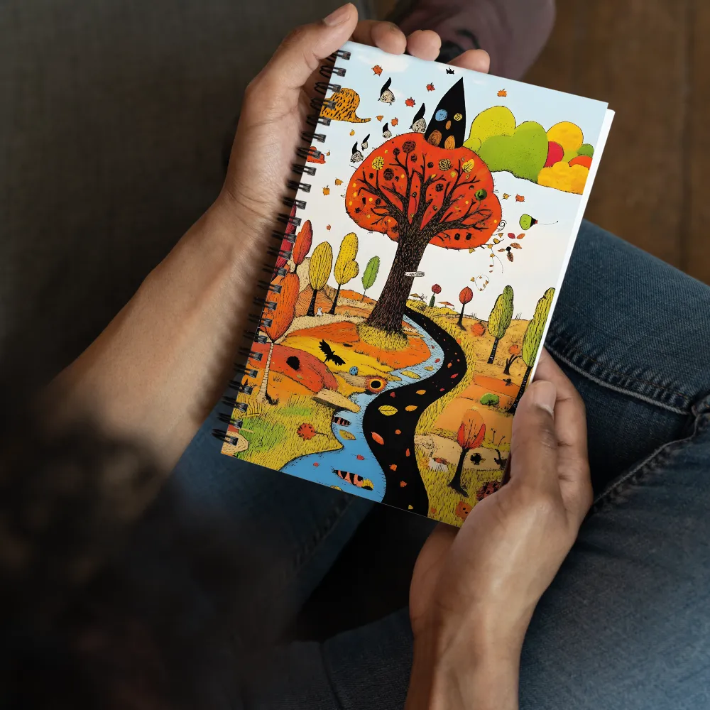 Whimsical Autumn Journey 
 Spiral Notebook | 140 pages