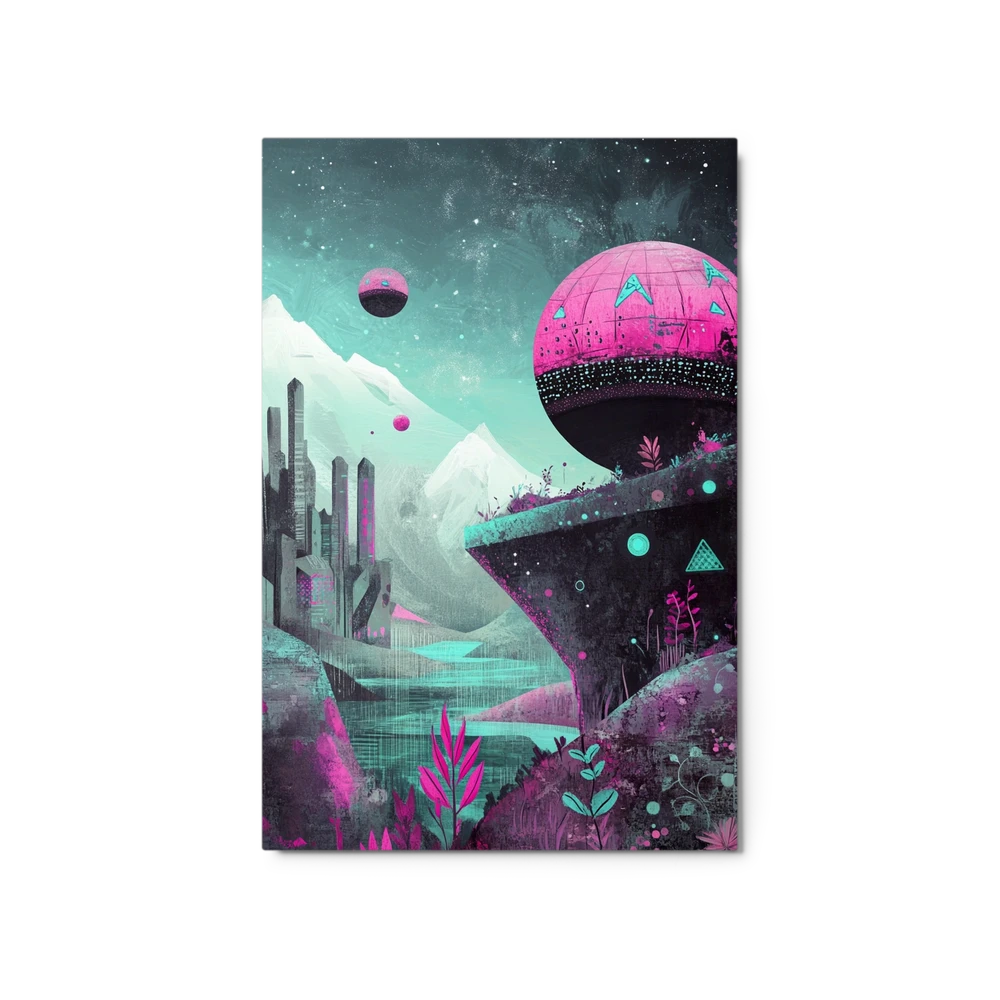 Magenta Teal Utopia | Art Print