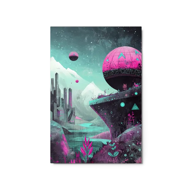 Magenta Teal Utopia | Art Print