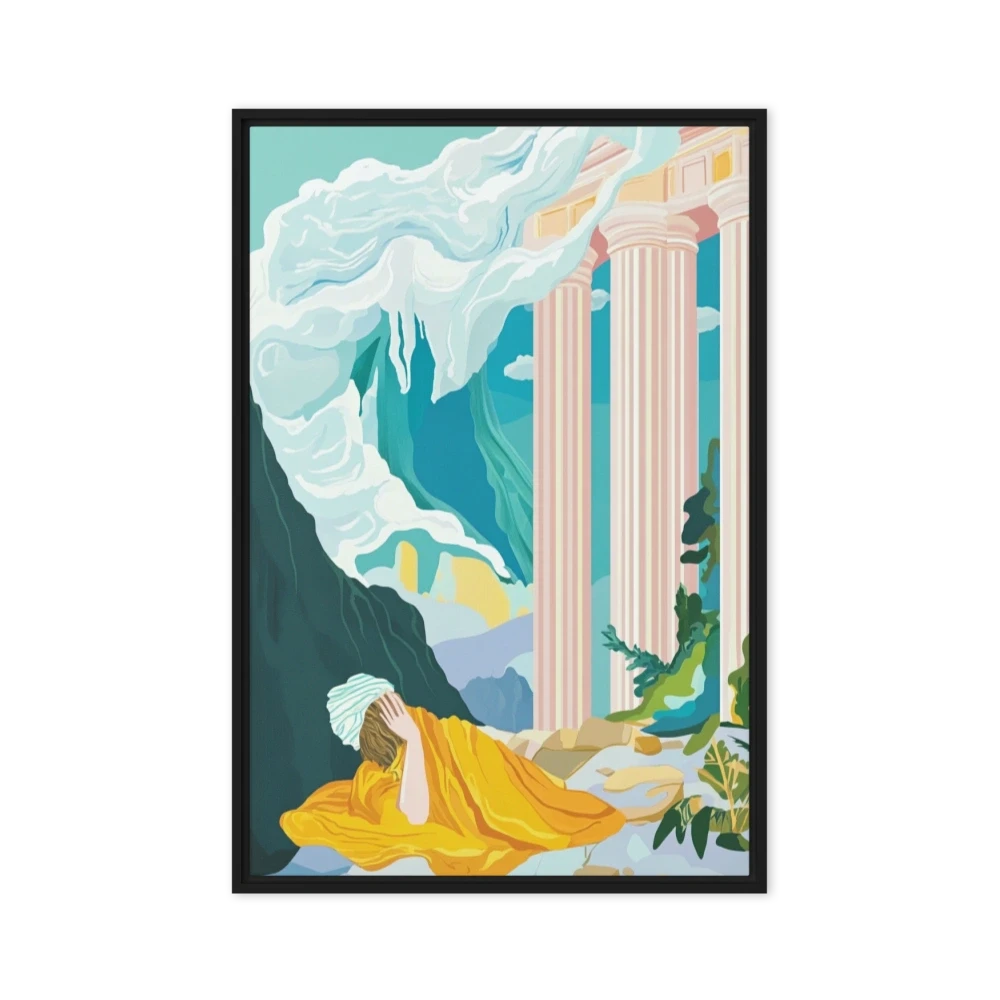 Surreal Landscape with Draped Figure