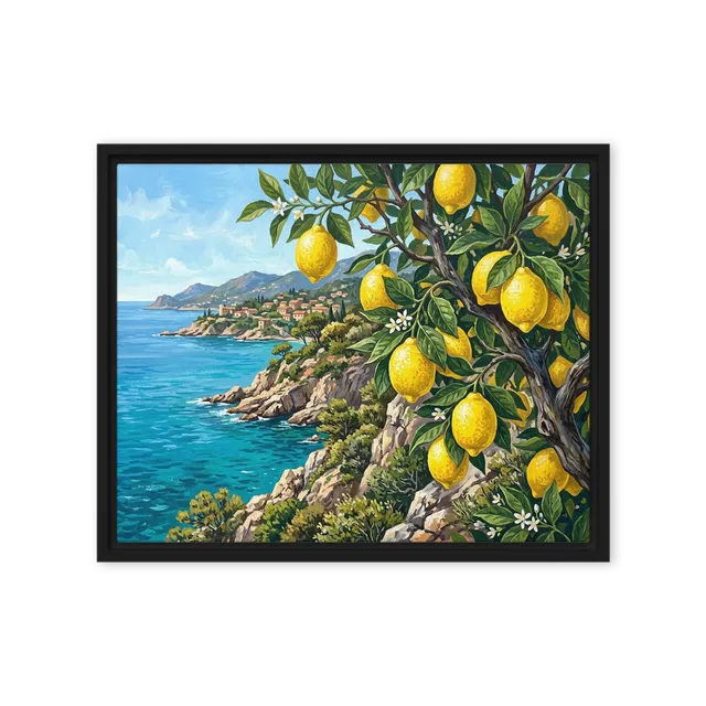 Lemon Tree by the Mediterranean Sea | Art Print