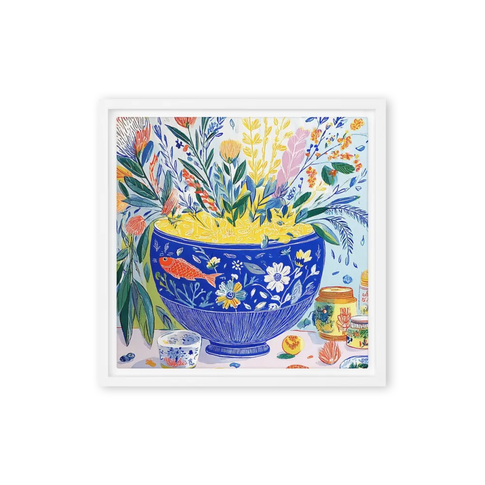 Ocean Bowl Bouquet 
 Canvas | 24″x 24″