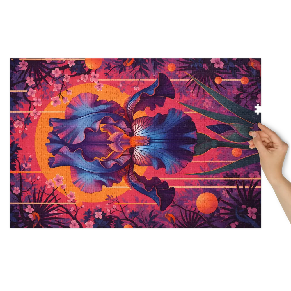 Sunlit Iris | Jigsaw Puzzles