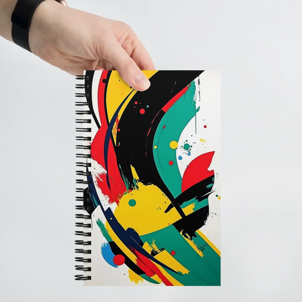 Dynamic Abstract Flux 
 Spiral Notebook | 140 pages