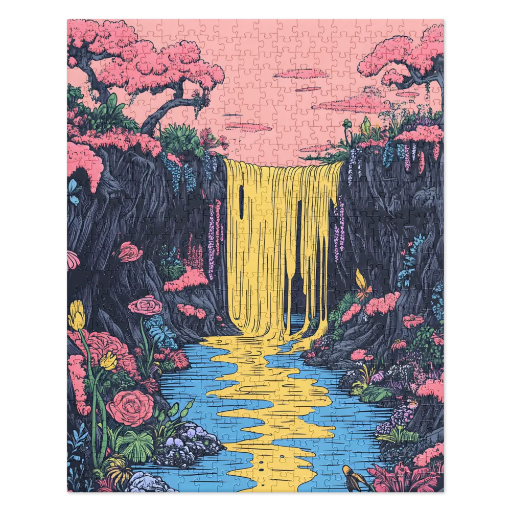 The Pink Canopy Falls 
 Jigsaw Puzzle