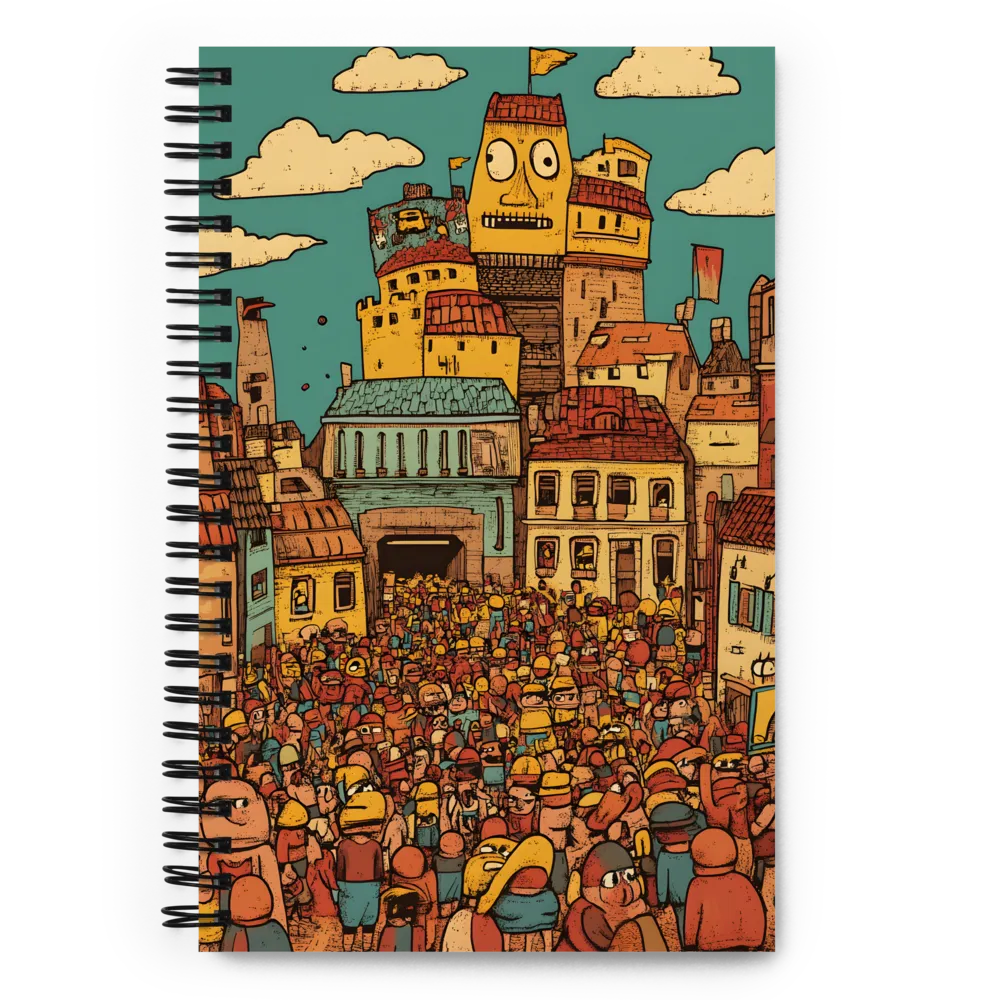 The Lively City Crowd 
 Spiral Notebook | 140 pages