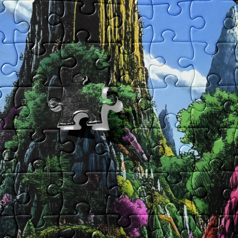 Realm of Verdant Dreams 
 Jigsaw Puzzle in Tin Box