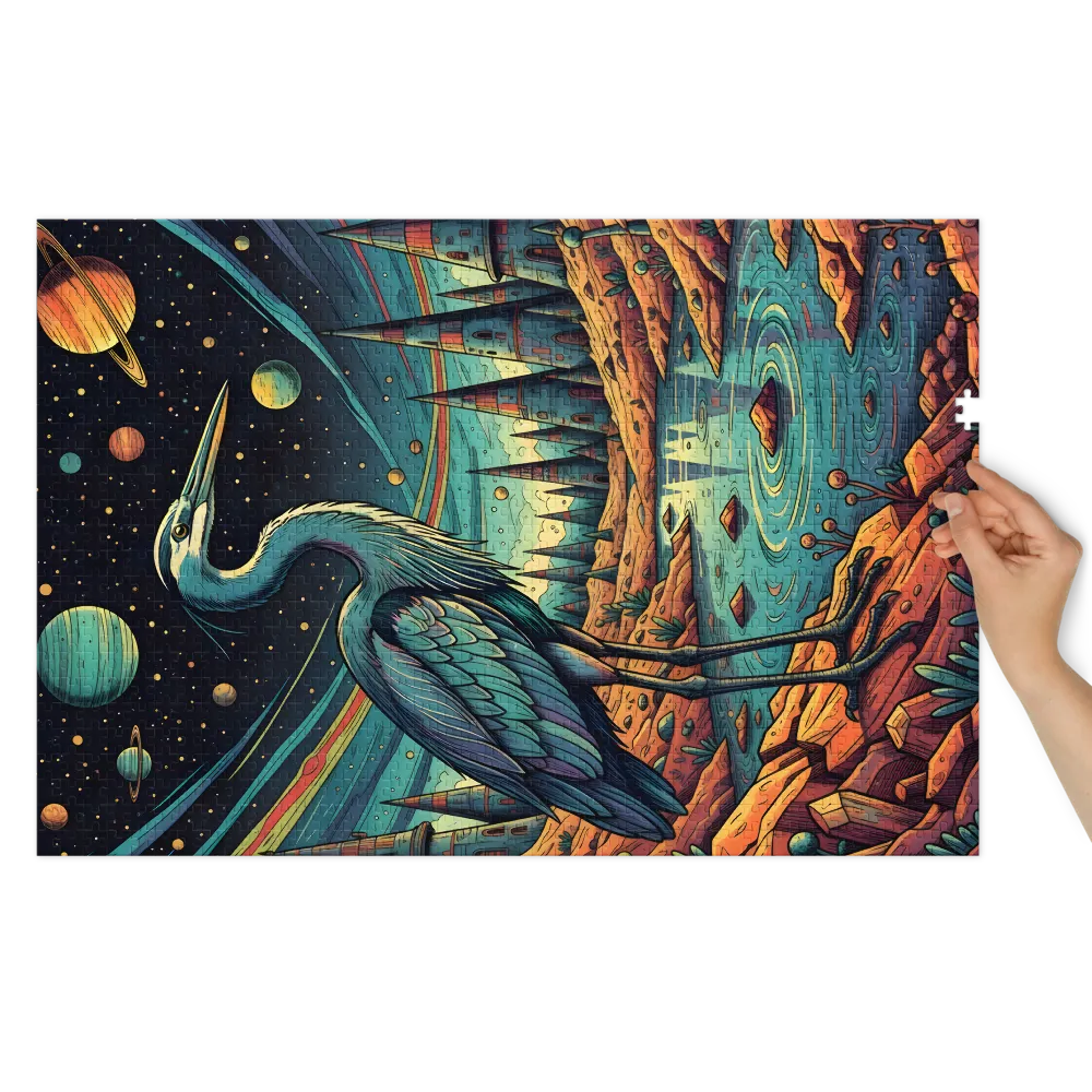 Cosmic Heron | Jigsaw Puzzles