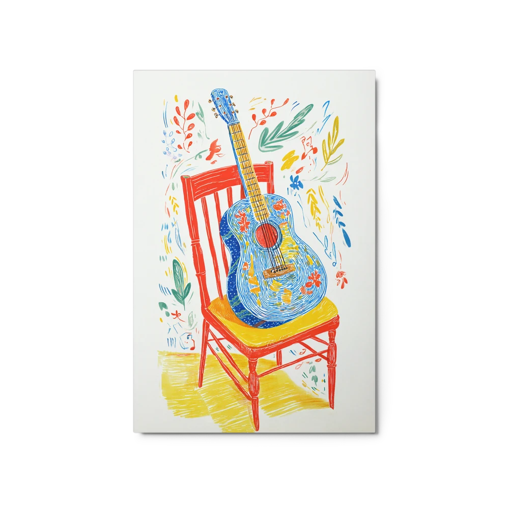 The Folk Guitar | Art Print