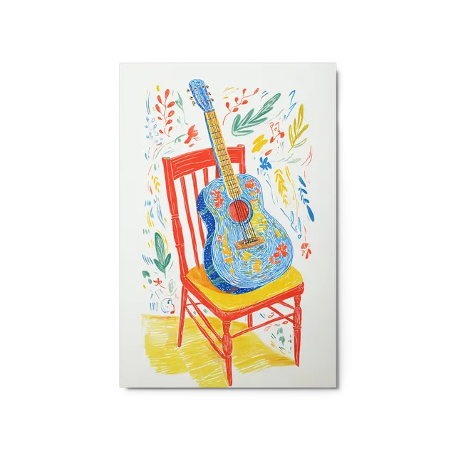 The Folk Guitar | Art Print