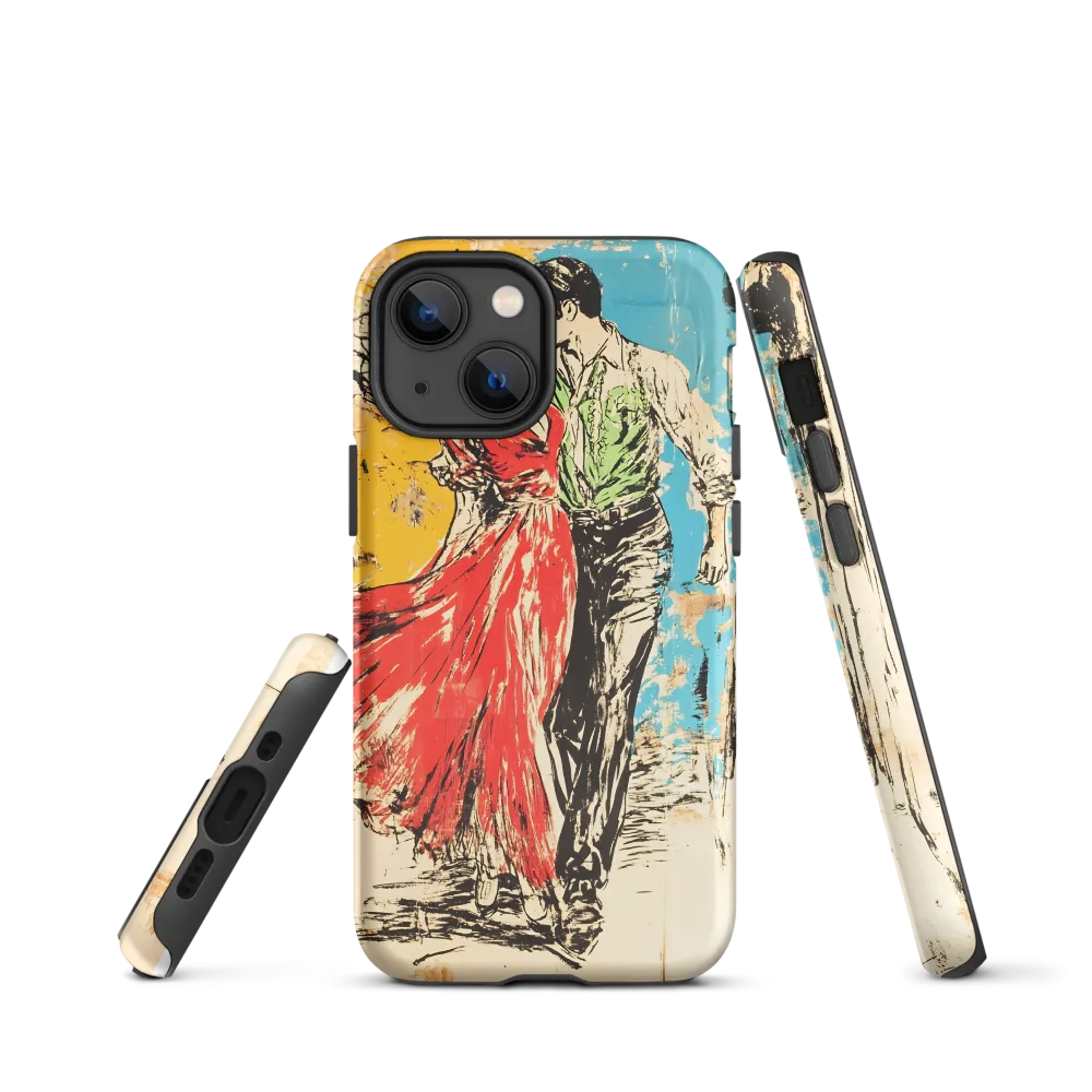 Couple Dancing in Colorful Style | Phone Case