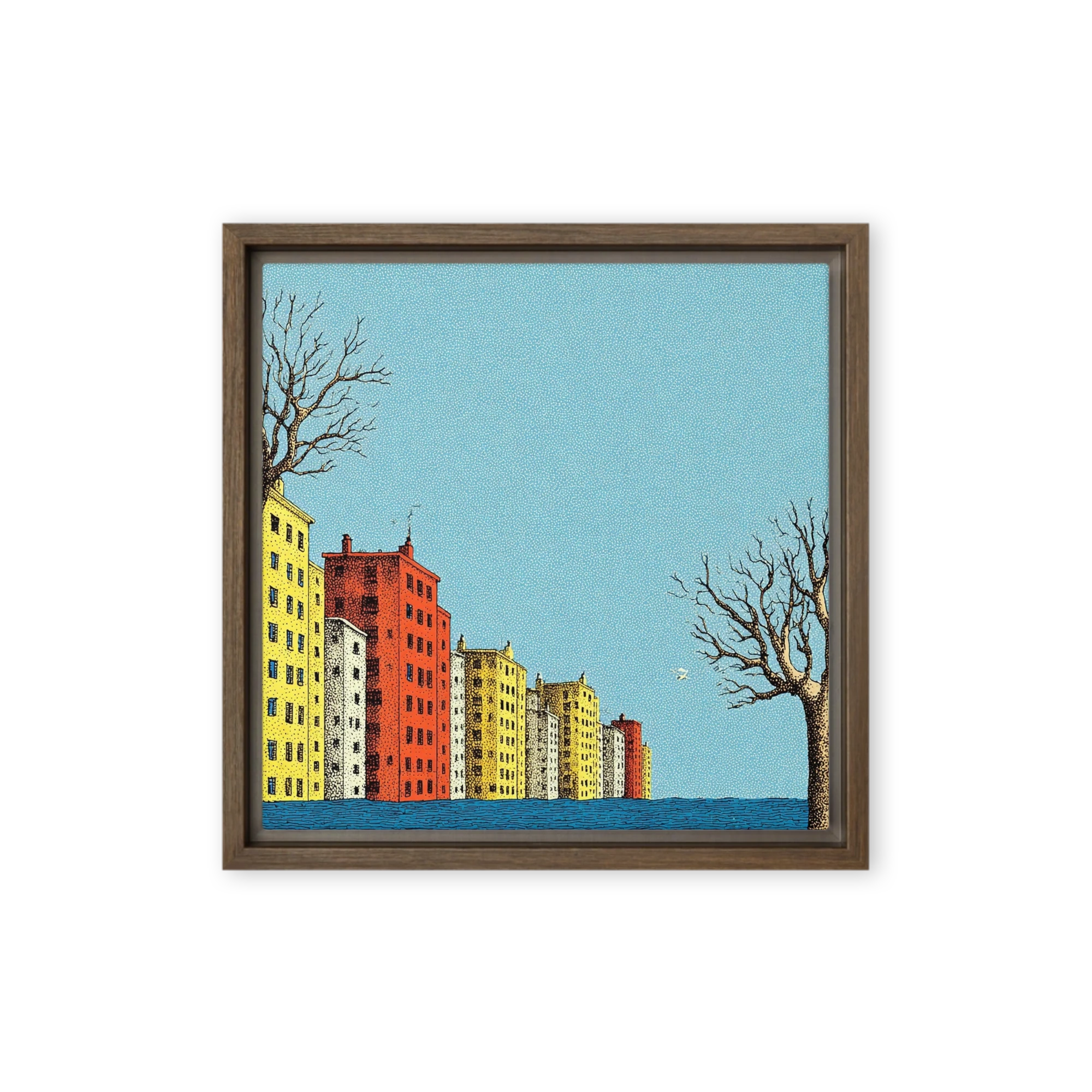 Urban Horizon in Blue