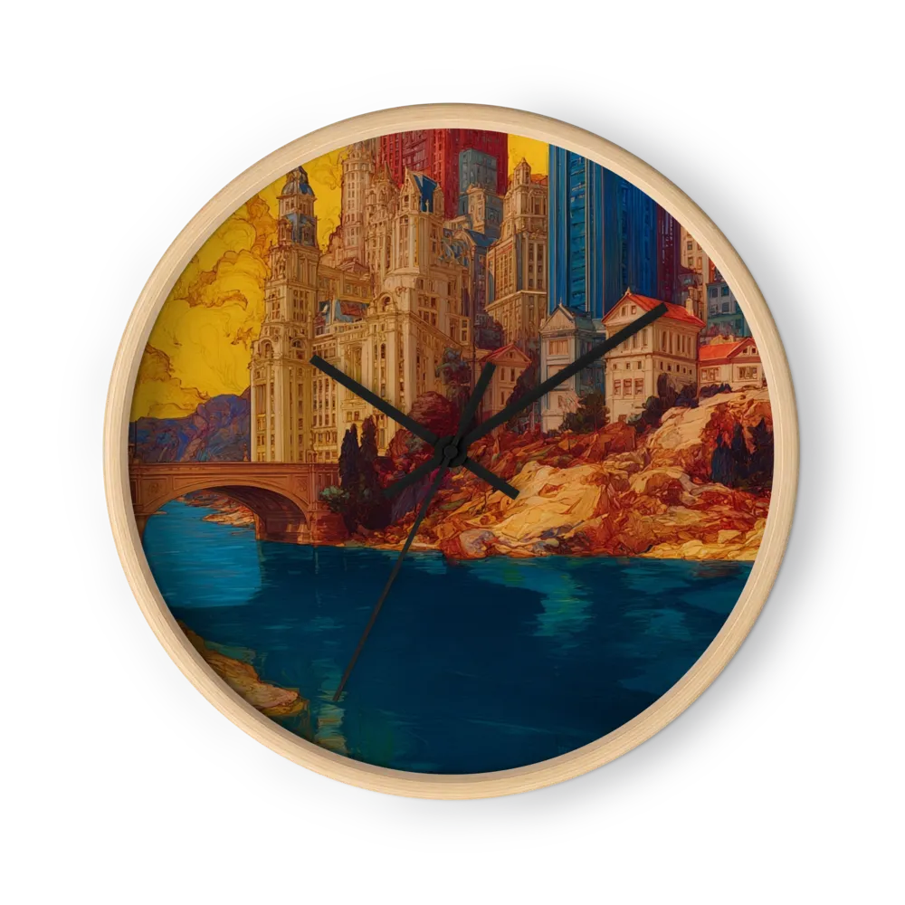 Cities Built From Thick Paint — Ochre Towers, Blue Water