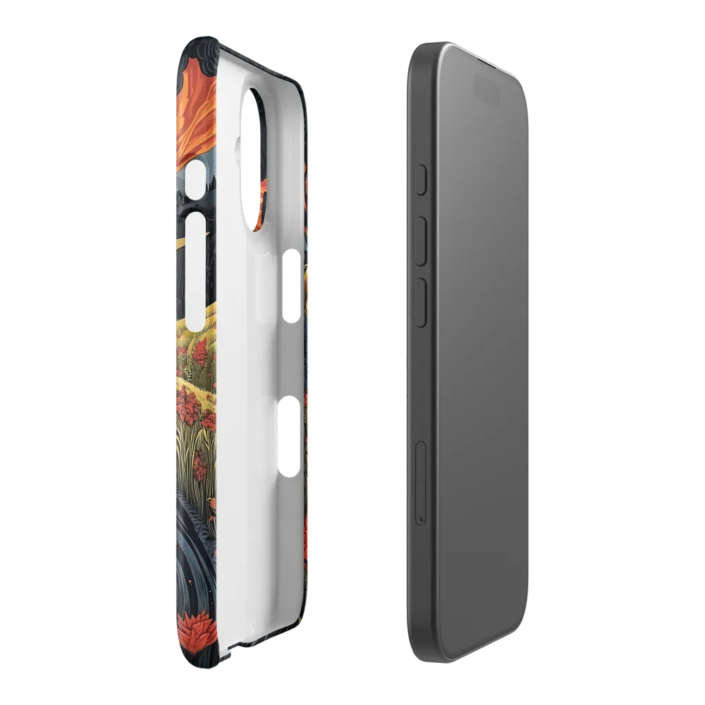 Winding Road at Sunset 
 iPhone 16 | Snap Case