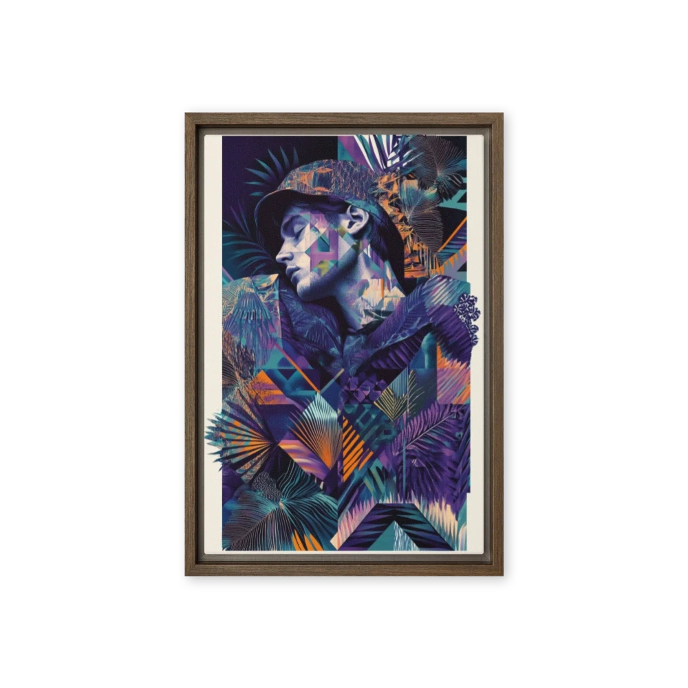 Surreal Male Portrait with Tropical Elements