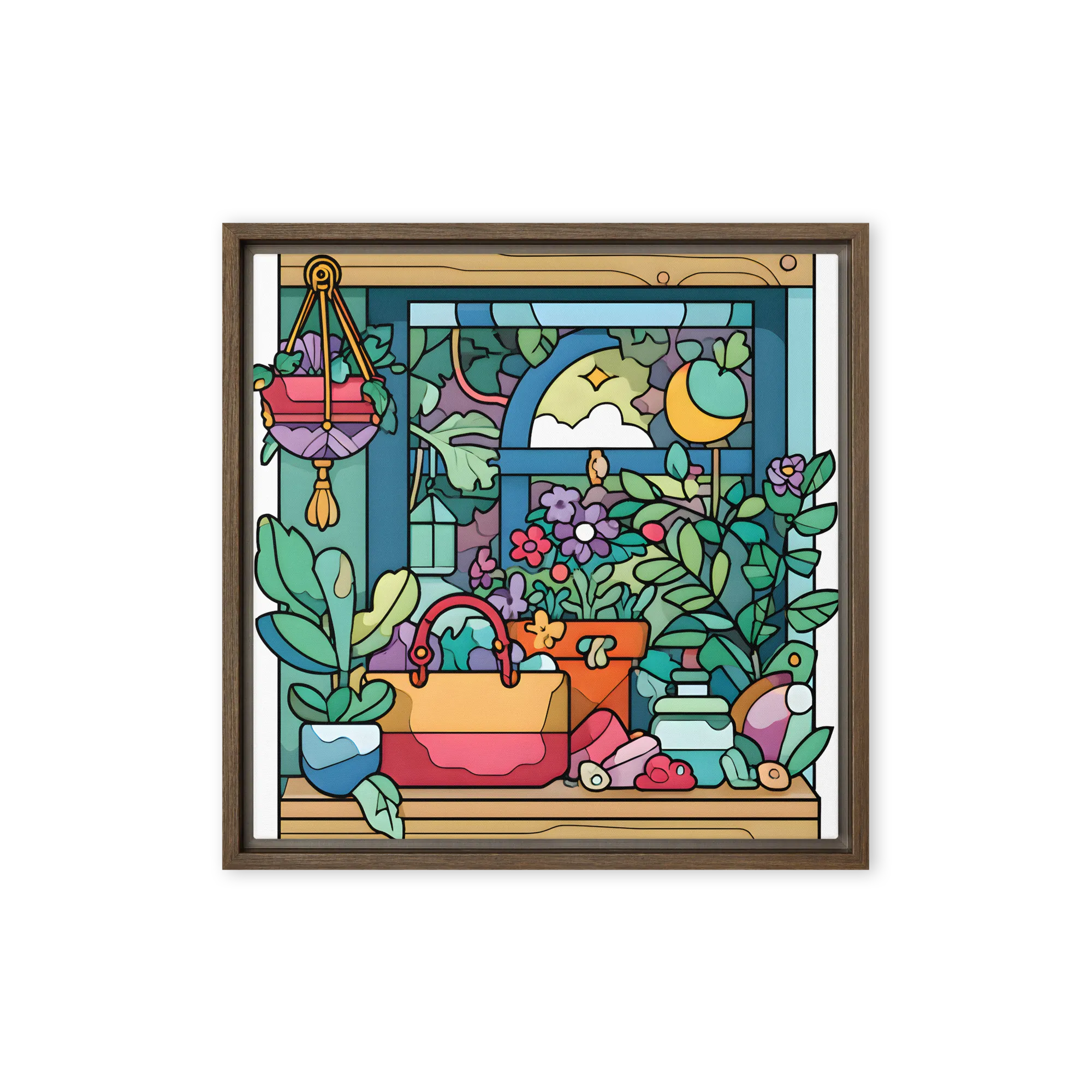 Enchanted Window Garden | Art Print