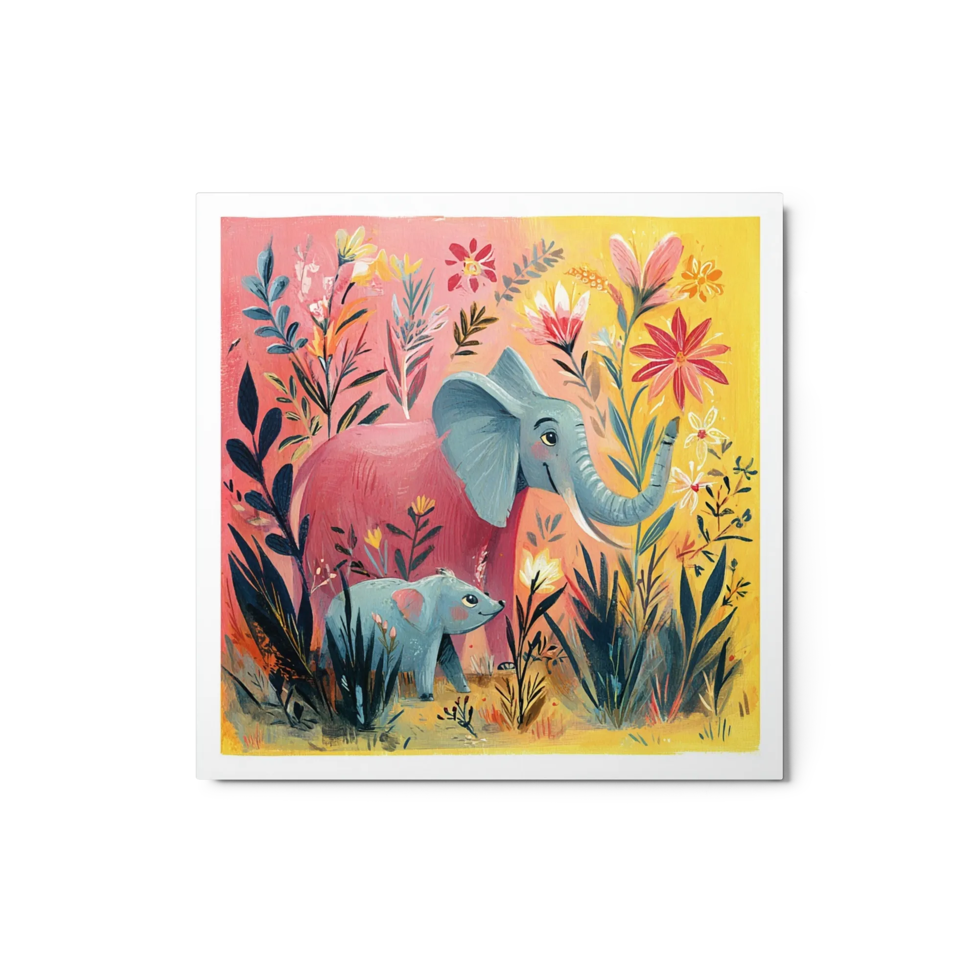Pink Jungle Elephants