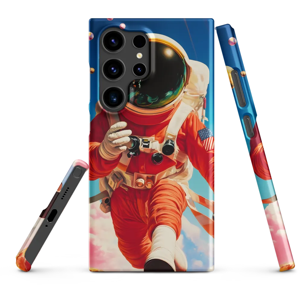 Astronaut in Colorful Cosmos | Phone Case