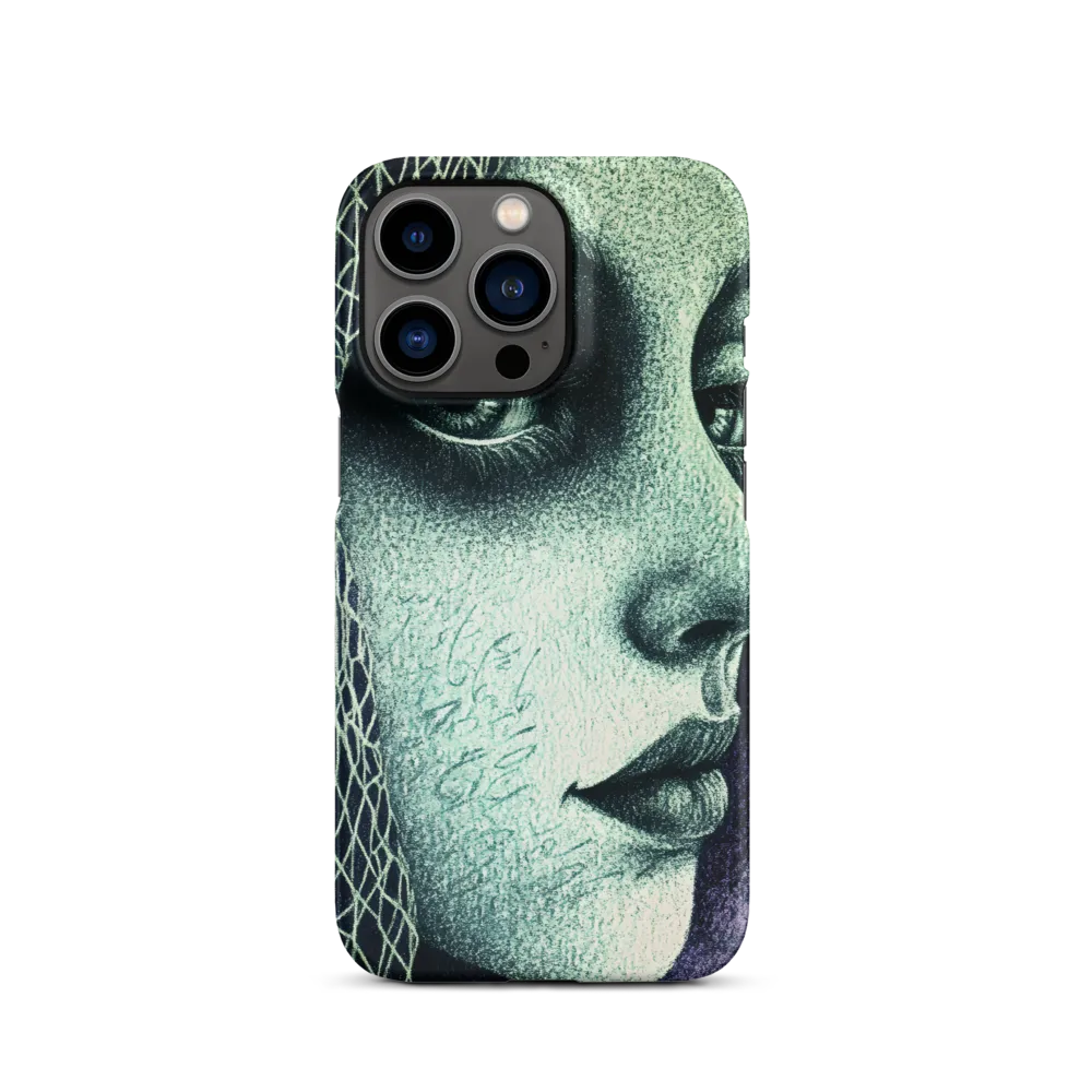 Enigmatic Stippled Profile | Phone Case