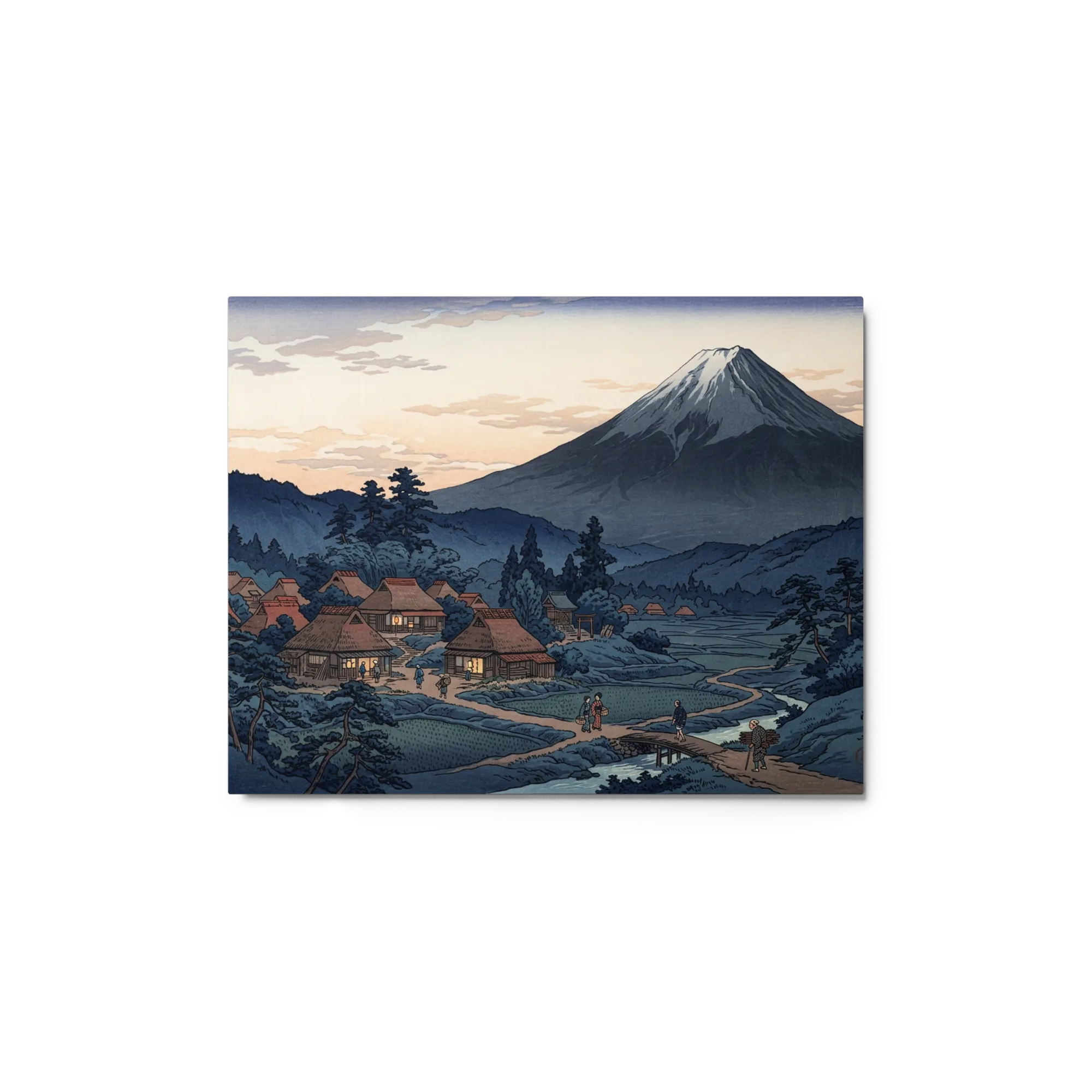 Twilight Mount Fuji Village