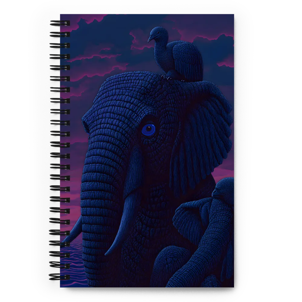 Elephant's Surreal Twilight 
 Spiral Notebook | 140 pages