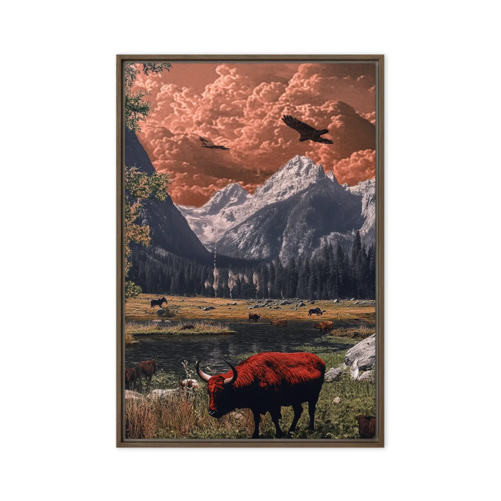 Crimson Sky Sentinel | Art Print