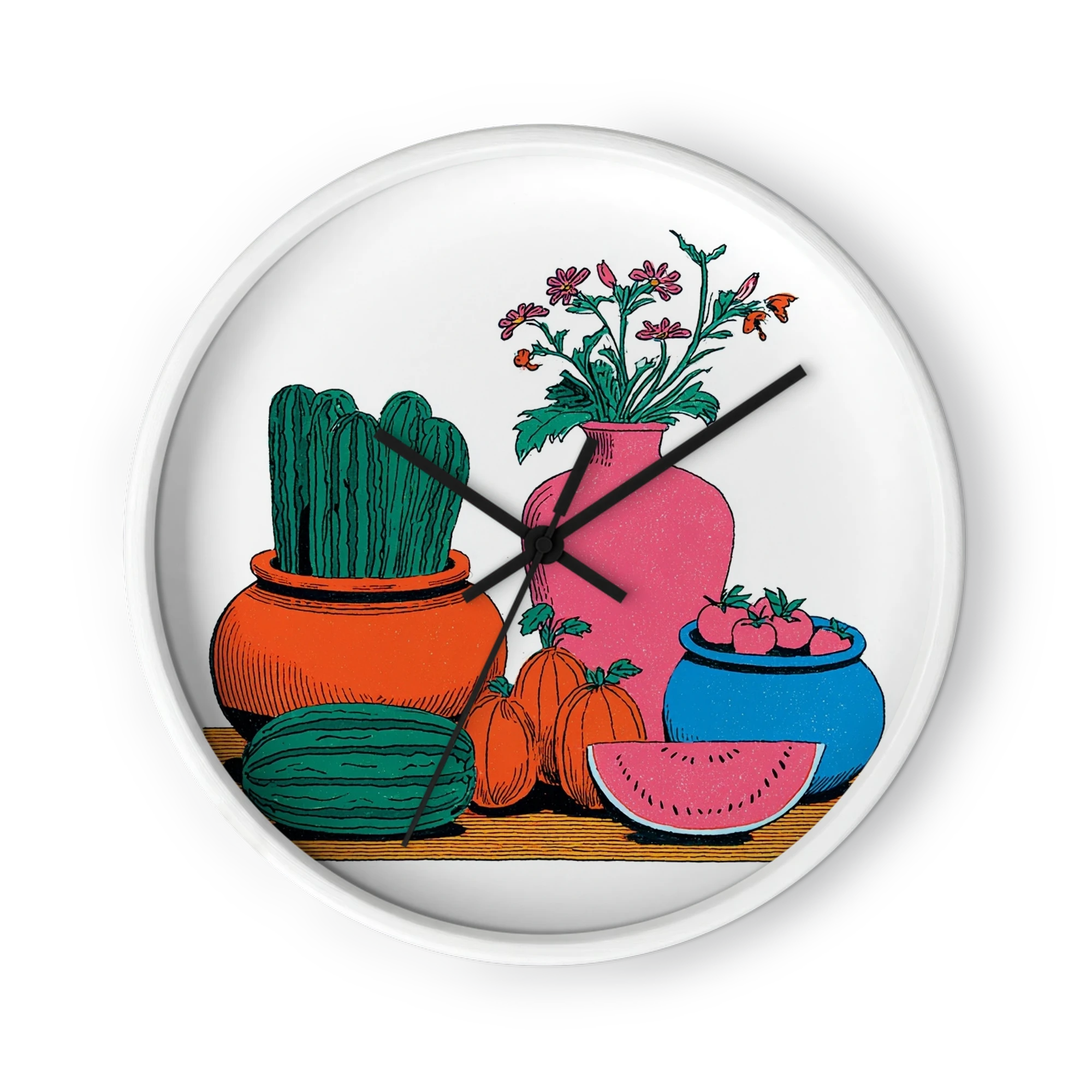 Cactus and Watermelon Still Life