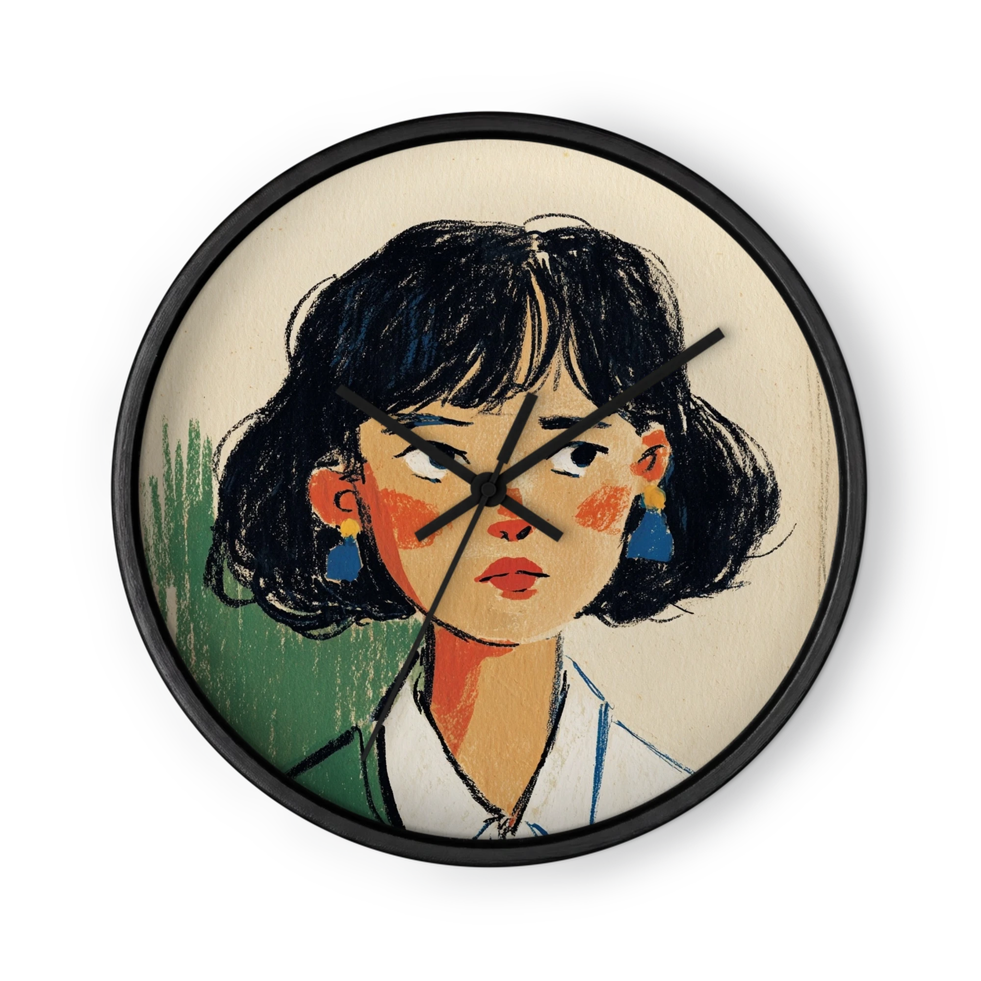 Girl with Blue Earrings