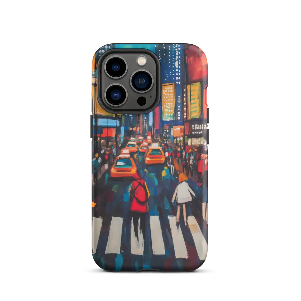 Busy City Street Scene | Phone Case