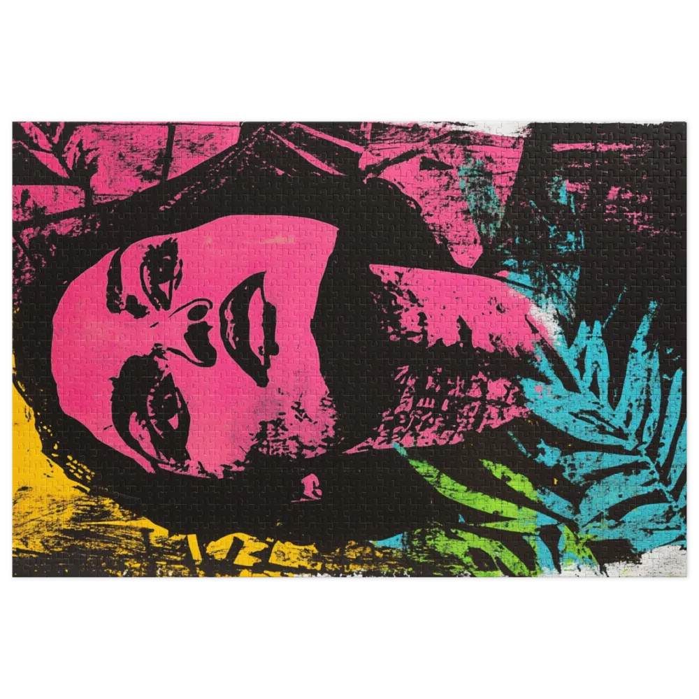 Retrato Neo Pop 
 Puzzle em caixa de metal