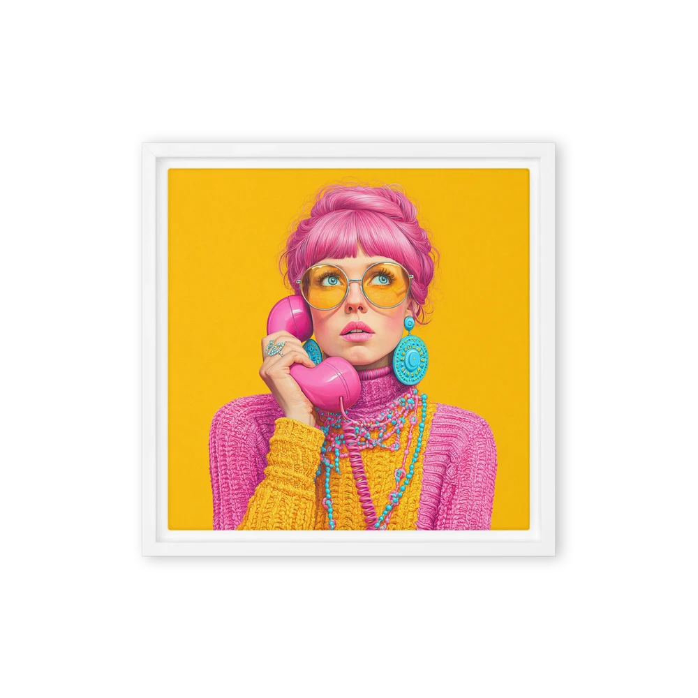 Pink-Haired Caller | Art Print