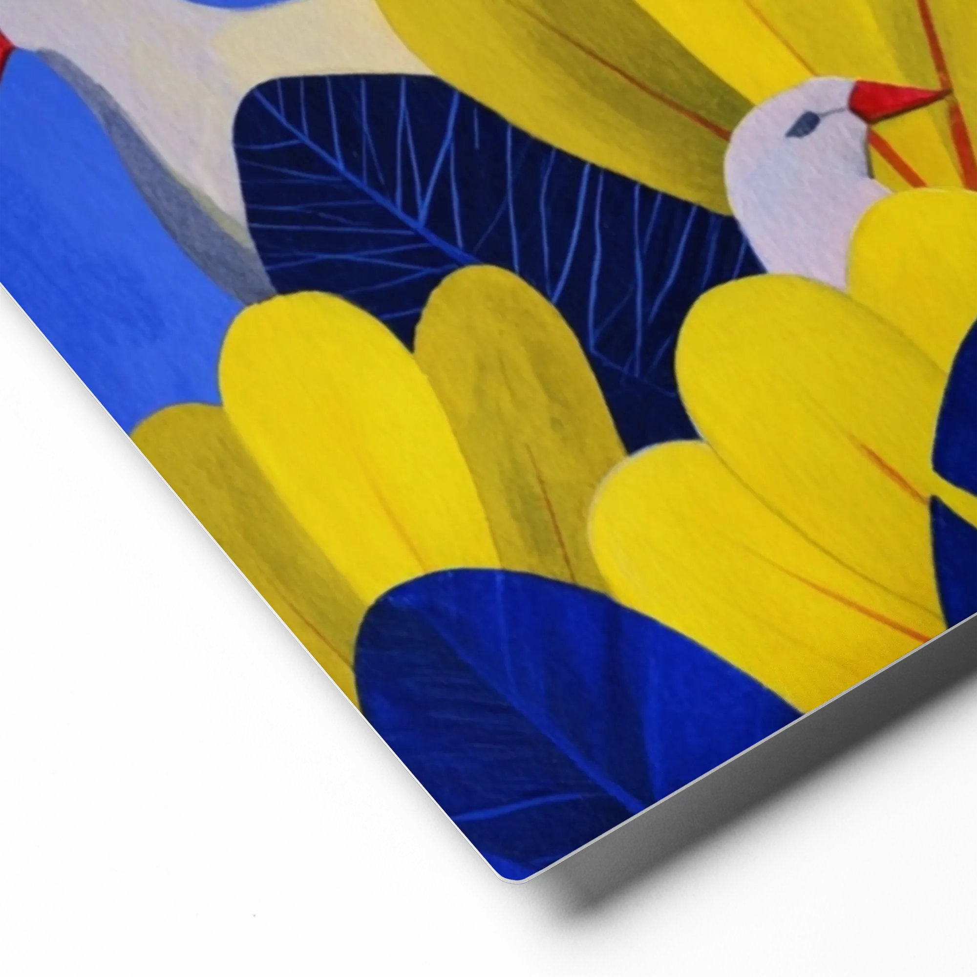 Doves in Yellow Bloom | Art Print