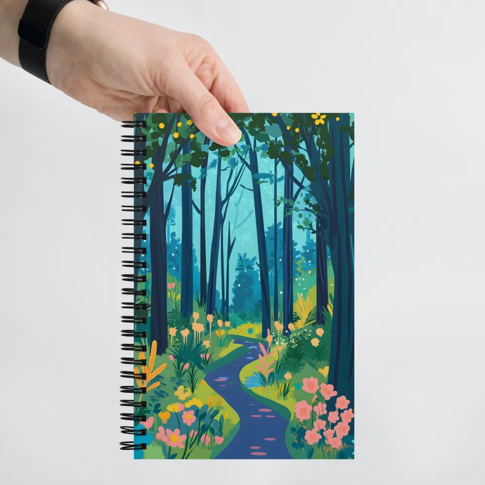 Enchanted Forest Path 
 Spiral Notebook | 140 pages