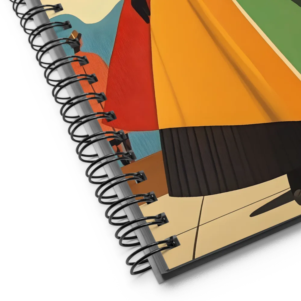 Art Deco Fashion Figure 
 Spiral Notebook | 140 pages
